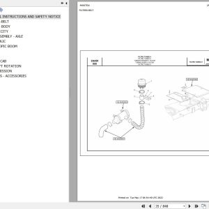 Manitou Telehandler MRT 2150 TURBO SAUER PRIVILEGE E3 Parts Catalog 648418