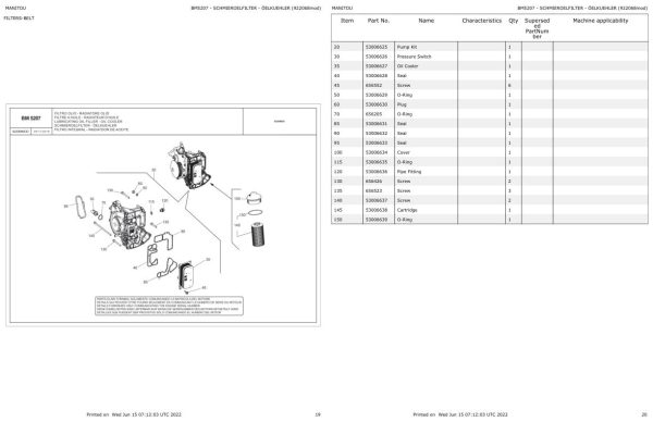 Manitou Telehandler MRT 2540 PRIVILEGE PLUS ST4 Parts Catalog 648885 1