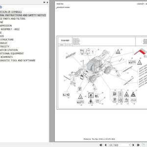 Manitou Telehandler MRT 2545 360 115D ST5 S1 Parts Catalog 649295