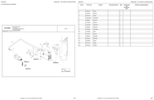 Manitou Telehandler MRT X 2150 PRIVILEGE PLUS ST3A S2 Parts Catalog 648985 1