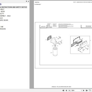 Manitou Telehandler MT 1235 S TURBO S3 E3 Parts Catalog 547986