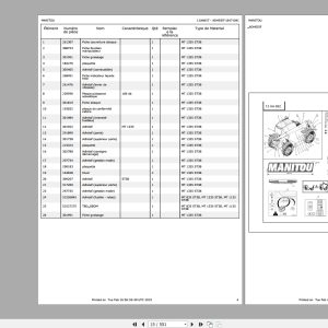 Manitou Telehandler MT 13.1 GB Repair Manual Operator Manuals Part Manual Update 2021 7