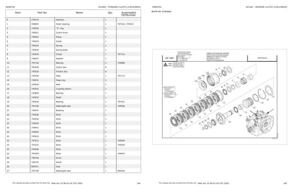 Manitou Telehandler MT 1440 A 100P ST4 S1 Parts Catalog 647595 1