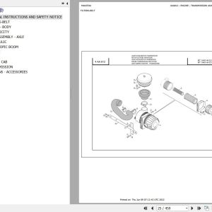 Manitou Telehandler MT 1440 HA E3 MT 1840 HA E3 Parts Catalog 647050