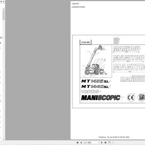 Manitou Telehandler MT 1440 SL S3 E2 Parts Catalog