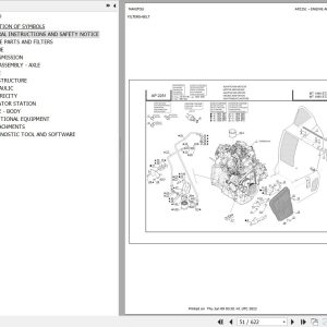 Manitou Telehandler MT 1440 ST3B Parts Catalog 647100