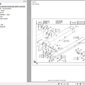 Manitou Telehandler MT 222 CP Parts Catalog 47824