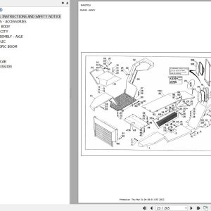 Manitou Telehandler MT 225 FC Parts Catalog 47566