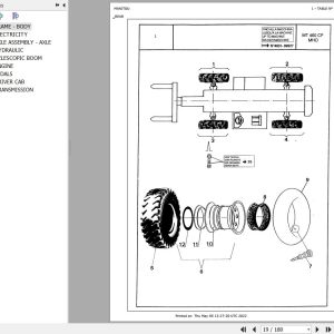Manitou Telehandler MT 460 CP Parts Catalog 547056