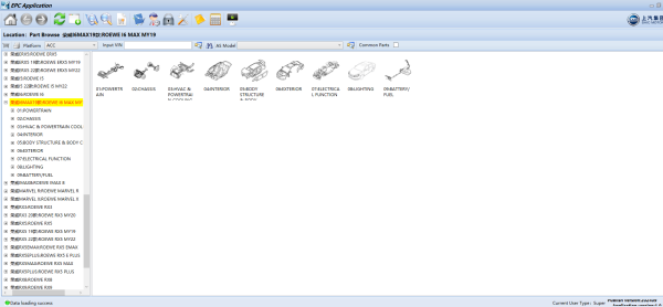 SAIC Roewe MG EPC 09.2024 Electronic Parts Catalog 3