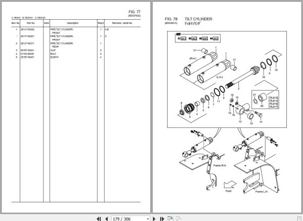 031 TCM Forklift FB30 8 FB30 8V FB35 8S Parts Catalog PB 7P7A 001 2