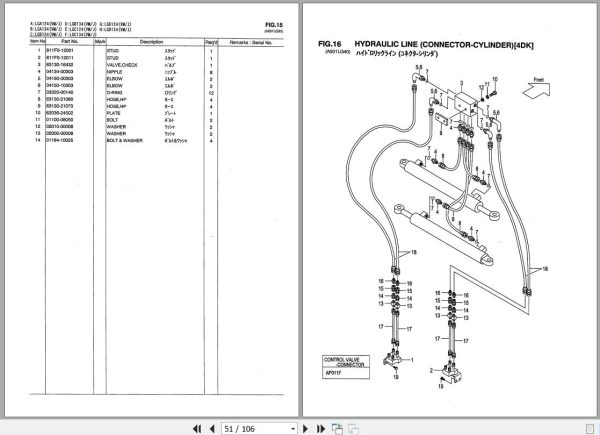 034 TCM Forklift FD10 to FG18 C19 T19 C19H T9H W9H Attachment Parts Catalog PA 18BA 2