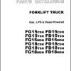 039 TCM Forklift FD15 FD18 FG15 FG18 C9H T9H W9H Parts Catalog PF 18MC