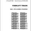 045 TCM Forklift FD20 FD25 FG20 FG25 C6 T6 W6 C17 T17 Parts Catalog PF 36AD