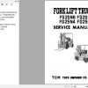 050 TCM Forklift FD20Z3 FD25Z3 FG20N6 FG25N4 Service Manual