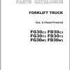 053 TCM Forklift FD30 FG30 C3 T3 W3 Parts Catalog PF 2B8D