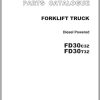 061 TCM Forklift FD30C3Z FD30T3Z Parts Catalog PF 2U8A