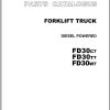 062 TCM Forklift FD30C7 FD30T7 FD30W7 Parts Catalog PF 42PA