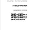 063 TCM Forklift FD35 FD40 FD45 FD50 FG35 FG40 FG45 FG50 C8 T8 Parts Catalog PF 35AE