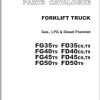 065 TCM Forklift FD35 FD40 FD45 FD50 FG35 FG40 FG45 FG50 C9 T9 Parts Catalog PF 43AE