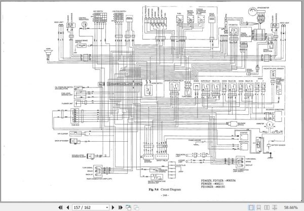 070 TCM Forklift FD60Z8 FD70Z8 FD80Z8 FD100Z8 Service Manual SEF 30CCE 2