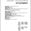071 TCM Forklift FG1013 To FHD18T3Z Attachment Parts Catalog PA 0A2A