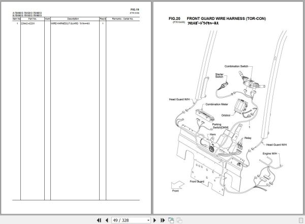 072 TCM Forklift FG10C13 to FD18T13 Parts Catalog PF 0A2A 1