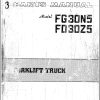 078 TCM Forklift FG30N5 FD30Z5 Parts Manual F 143A