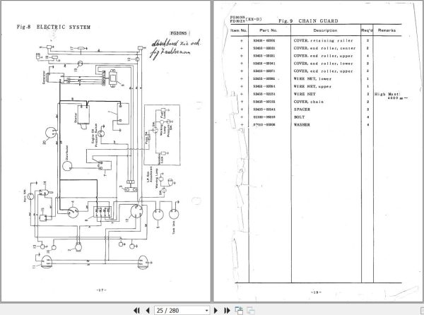 078 TCM Forklift FG30N5 FD30Z5 Parts Manual F 143A 1