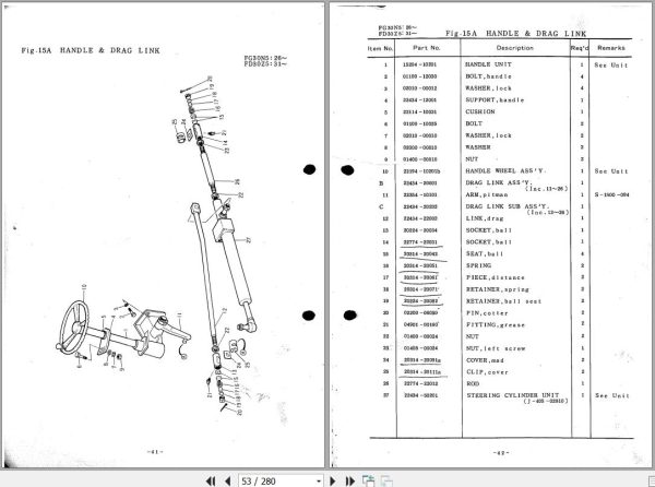 078 TCM Forklift FG30N5 FD30Z5 Parts Manual F 143A 2