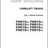 079 TCM Forklift FHDG15 FHDG18 C3 T3 Parts Catalog PF 0B6A
