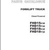 081 TCM Forklift FHD15 FHD18 C3Z T3Z Parts Catalog PF 0L6B