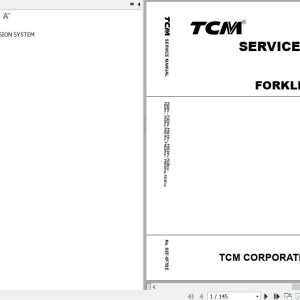 082 TCM Forklift FHD15T3 FHG15T3 FD35T3S FG35T3S Service Manual SEF 0F7BE