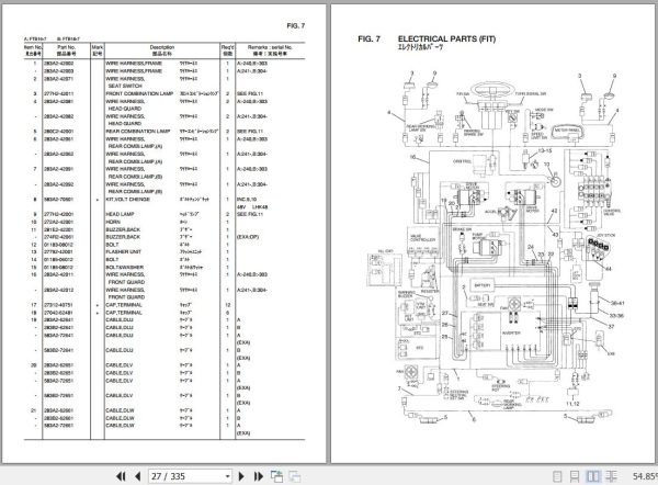 087 TCM Forklift FTB16 7 FTB18 7 Parts Catalog PB 83AC 1