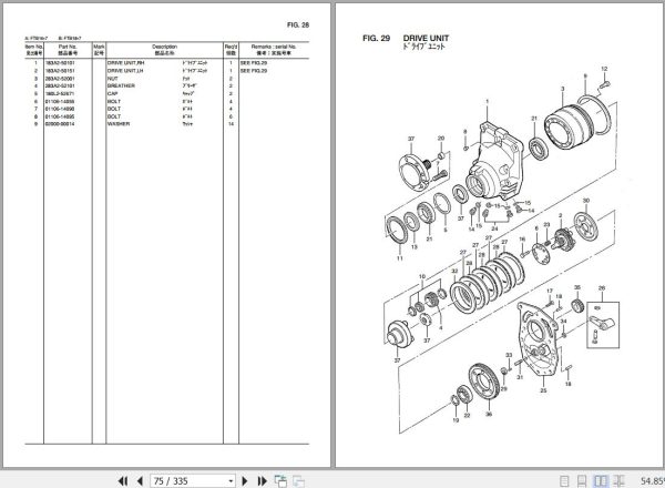 087 TCM Forklift FTB16 7 FTB18 7 Parts Catalog PB 83AC 2