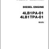 092 TCM Isuzu Engine 4LB1PA 01 4LB1TPA 01 Parts Manual PE 4LB1 1A