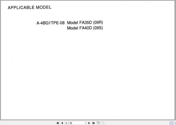 093 TCM Isuzu Engine A 4BG1TPE 08 Parts Manual PE A 4BG1TPE 08A 1