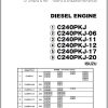 098 TCM Isuzu Engine C240PKJ Series Parts Catalog PE C240PKJ 1C