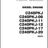 099 TCM Isuzu Engine C240PKJ Series Parts Manual PE C240PKJ 1A