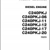 100 TCM Isuzu Engine C240PKJ Series Parts Manual PE C240PKJ 1B