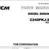 101 TCM Isuzu Engine C240PKJ 22 Parts Catalog PE C240PKJ 22A