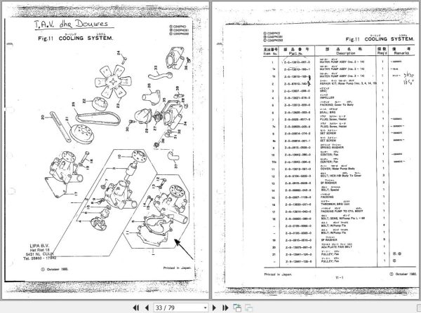 107 TCM Nissan Engine C240PKD 01 02 Parts Catalog 2