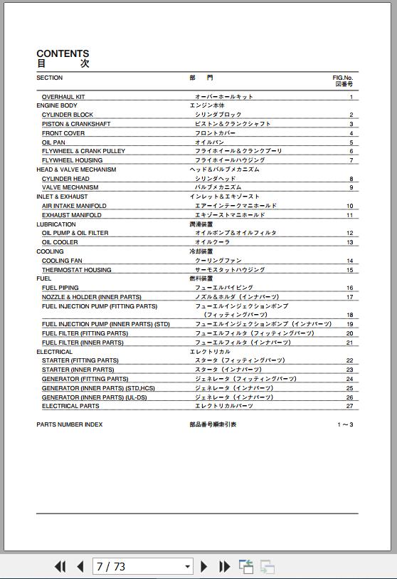 115 TCM Nissan Engine QD32 Parts Catalog PE QD32B 1