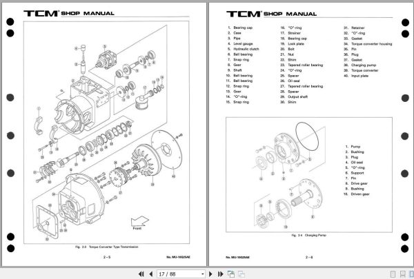 120 TCM Transmission 10G 10L 11G 11L 23S 24S 25 Shop Manual MU 10G25AE 1