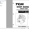 123 TCM Transmission 30C 25 30G 25 Shop Manual MU 30C25AE