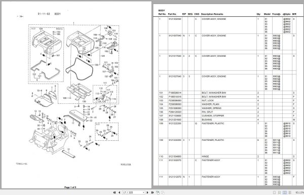 CAT Forklift DP30K FC Parts Manual 1