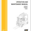 CAT Forklift EP25N EP25CN EP30N EP30CN EP35N Operation Service Manual 07.2023 1