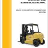 CAT Forklift EP40N EP45N EP50CN EP50N EP50NH EP55NH Operation Service Manual 10.2023 1