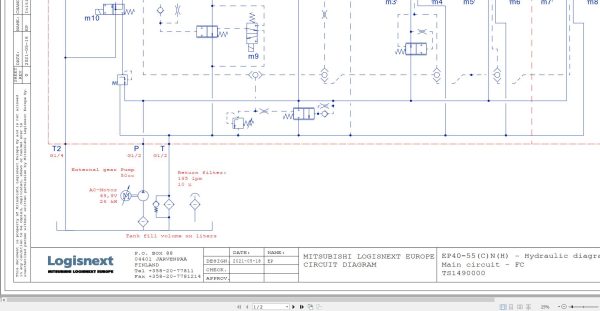 CAT Forklift EP40N EP45N EP50CN EP50N EP50NH EP55NH Operation Service Manual 10.2023 2