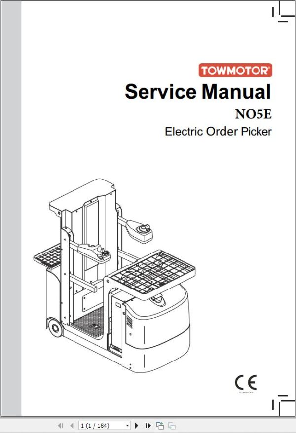 CAT Forklift NO5E Operation Service Manual 11.2022 1